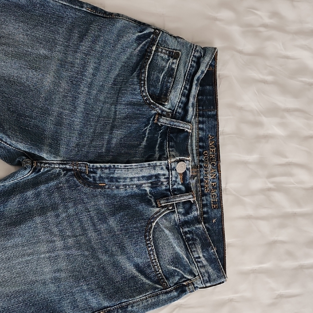 American Eagle Outfitters Men's Dark Blue Jeans-Slim 30x32